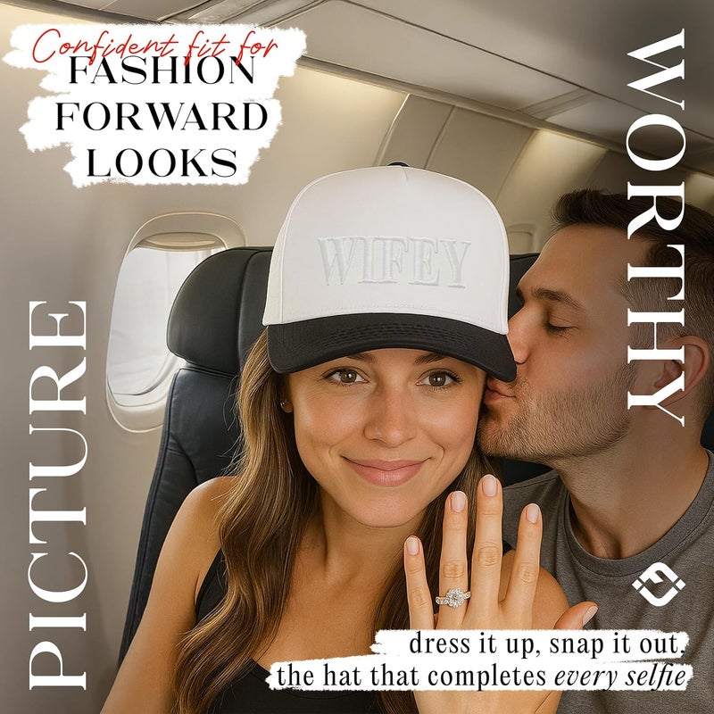 Funky Junque Trucker Hat Women Men 2-Tone Baseball Cap – Vintage Western Style Embroidered Snapback, Premium Cotton Blend - Image 2